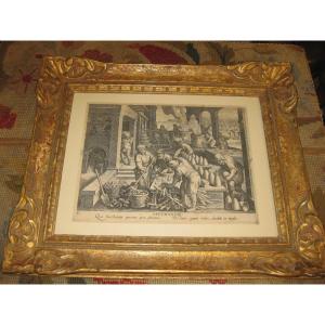 Engraving "saccharum" From The Series "nova Reperta" Around 1591.