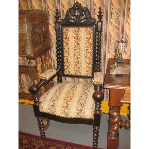 Troubadour Style Armchair 1880.