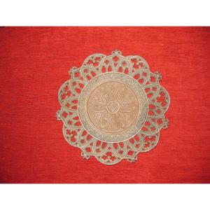 Neo-gothic Plate In Bronze.