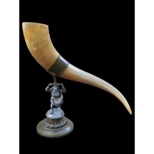 19th Century Drinking Horn