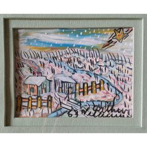 Arthur Villeneuve - Small Oil On Canvas