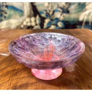 Gabriel Argy Rousseau - Small Blackberry Cup, Art Deco Glass Paste 