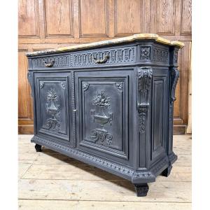 Krieger Paris - Napoleon III Period Lacquered Wood Sideboard. Chest Of Drawers