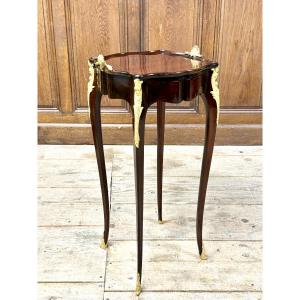 François Linke - Small Coffee Table, Mahogany Chest Of Drawers. Napoleon III Period
