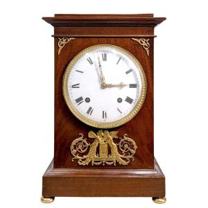 Bollard Clock Mahogany Movement With 3 Bells Guillaume Isidore Champion In Paris