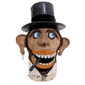 Apelike Automaton Head From The First Half Of The 20th Century. 