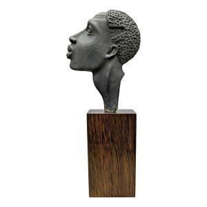 African Head Bronze 1930