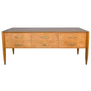 1950s Sycamore Chest Of Drawers In The Spirit Of Paolo Buffa