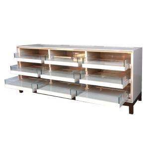 Burberry Cannes Luxury Store Bank Cream Lacquered Wood