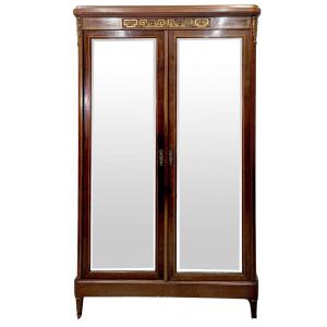 Napoleon III Inlaid Mirror Cabinet 1900