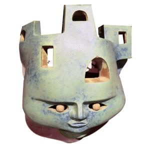 1940 Wall Light With Terracotta Mask