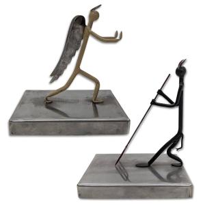 Pair Of Bookends The Saint And The Devil Clash