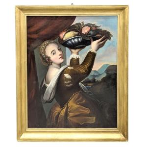 Old Painting - Oil On Canvas :
