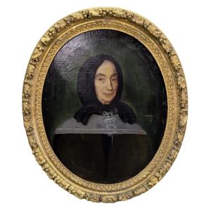 Oil On Canvas 18th Century Giltwood Frame