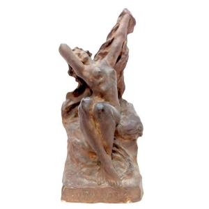 Volupté Original Terracotta By Marius Joseph Sain 1917