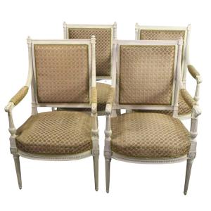 Set Of 4 Louis XVI Style Armchairs (set Of 4)