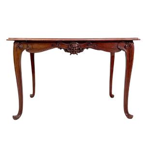 Art Nouveau Period Side Table With Man's Head Décor