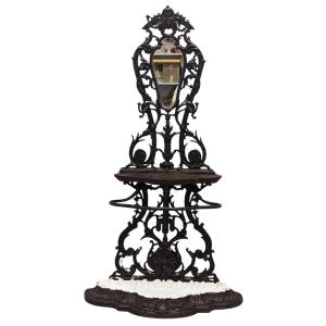 Cast Iron Coat And Umbrella Stand