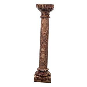 Louis XVI Style Column In 19th Century Marble