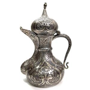 Oriental Silver Verseuse Ottoman Work