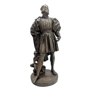 Late 19th Century Bronze By Jean Jacques Feuchere Depicting Benvenuto Cellini
