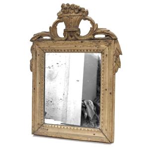 18th Century Mirror In Lacquered Wood, Louis XVI Period