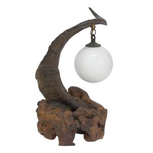 Mouflon Horn Hunting Lamp