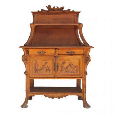 Trolley Art Nouveau Oak Decor From Herons