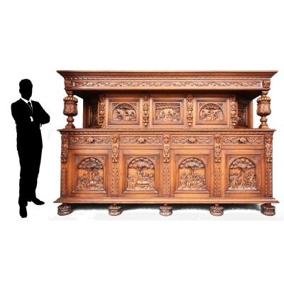  Two-carcase Richly Carved Renaissance Style