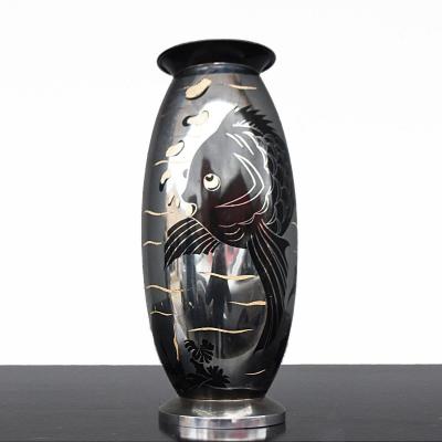 Table Lamp Art Deco Au Poisson 1930 Lucien Gerfaux