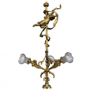 Gilt Bronze Chandelier Napoleon III