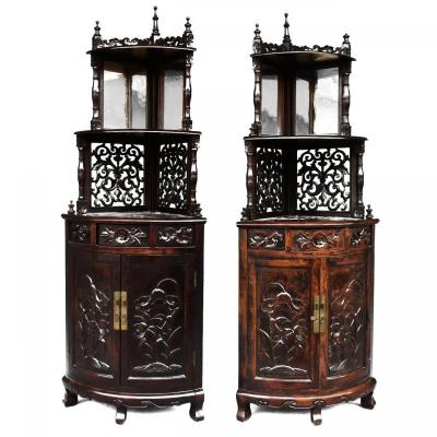 Pair Of Art Nouveau Carved Cornerpieces Circa 1900