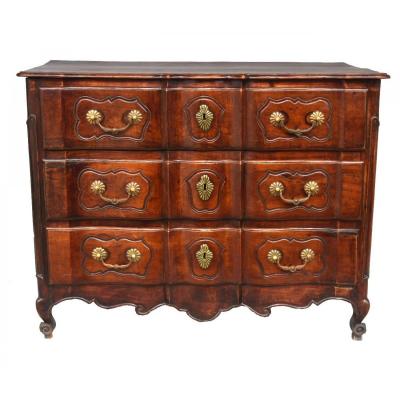 Commode Crossbow Galbée Walnut Eighteenth Time