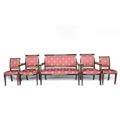 Salon Style Empire Mahogany And Gilt Bronze XIXth
