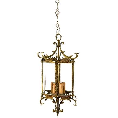 Japanese Lantern In Bronze Early Twentieth