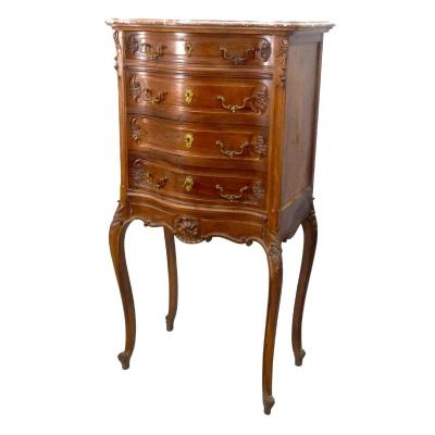 Weekly Napoleon III Louis XV Style In Walnut Around 1900