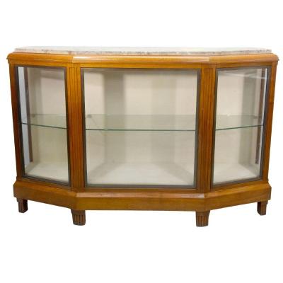 Showcase Mahogany And Bronze Art Deco 3 Doors