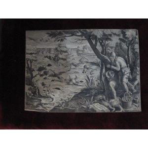Stradanus: Hunting Scenes Engraved On Copper By Galle And Collaert, 17th Century