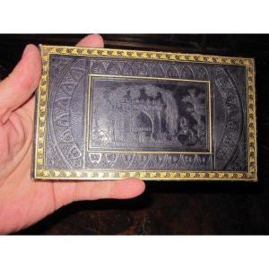 Box In The Form Of A Book Or Album. Delicate Binding Work With A Romantic Taste