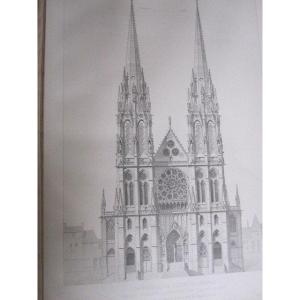 Compositions And Drawings By Viollet-le-duc. Paris 1884. Large Folio