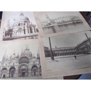Venice. 4 Magnificent Albumins Signed By Photographer C. Naya Siglo XIX