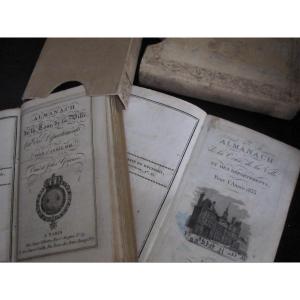 Two Almanacs Of The Court, Of The City... 1816 And 1833. Original Cardboard Covers.