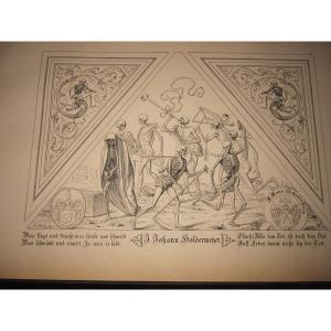Lucerne Dance Of Macabre. By Gaspard Meglinger. 1867. Folio 56 Plates