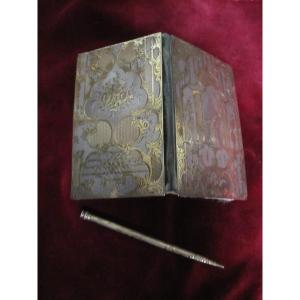 Dance Book, Silver In Its Color And Gilded. 19th Century