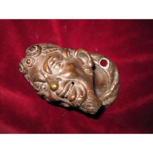 Satyr. Venetian Door Handle Attributed To Nicolo De' Conti, 16th Century.