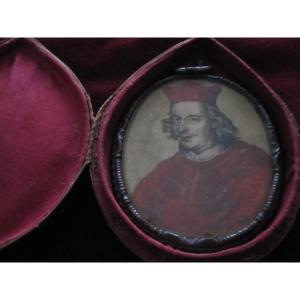 Portrait Of Cardinal-infante D. Fernando Of Austria, In A Finely Crafted Iron Reliquary.