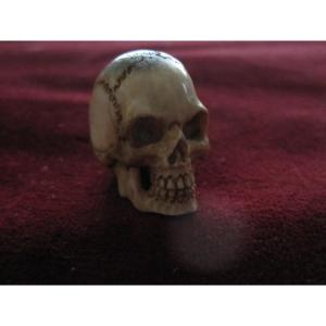 Small Memento Mori In Bone. 19th Century