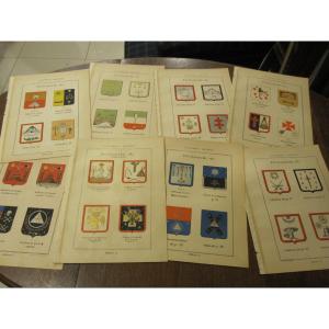 Freemasonry: 11 Plates Adorned With The Emblems Of The 33 Masonic Degrees. Year 1883.