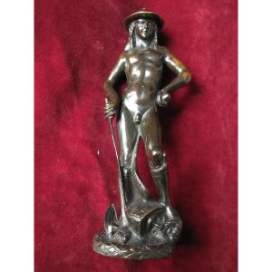 David De Donatello. Bronze Sculpture From S. XIXth