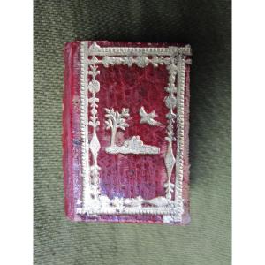 Extraordinary Miniature Booklet S. XVIII Or Debut XIX. Binding In Tafilet And Engravings
